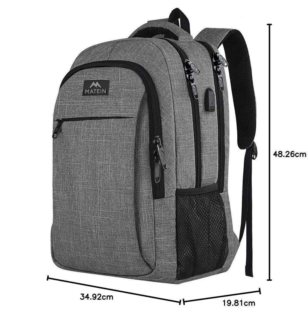 MATEIN Travel Laptop Backpack, Work Bag Lightweight Laptop Bag, Black Blue