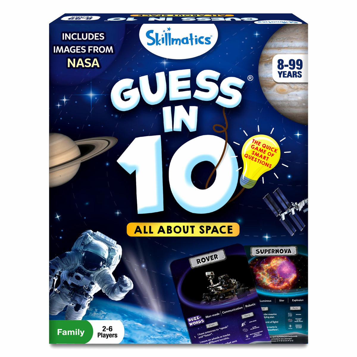 Skillmatics Guess in 10 Game, National Geographic Animals, Stocking Stuffer