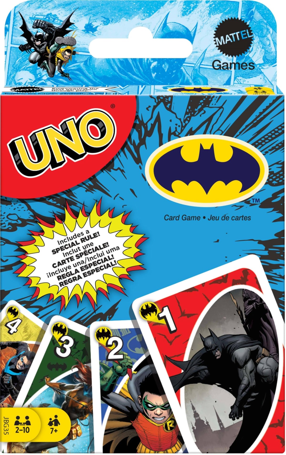 Mattel Games UNO Minecraft Card Game with Storage Tin,Ages 7+