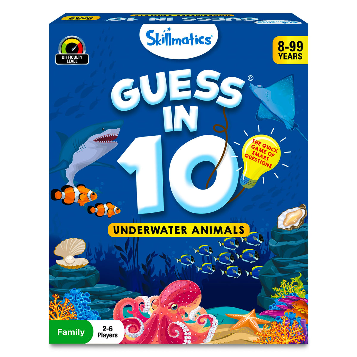 Skillmatics Guess in 10 Game, National Geographic Animals, Stocking Stuffer