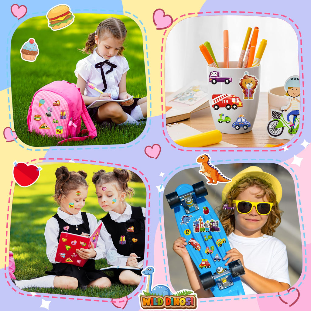 Stickers for Kids - 100 PCS Cute Animal Stickers | Water Bottle Scrapbook Stickers for Toddlers - Stocking Stuffers Party Supplies Favors Teacher Prizes Rewards Gifts for Teens Classroom