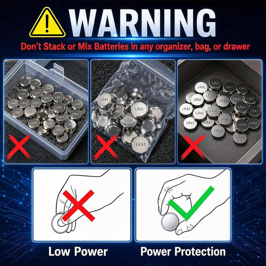 POWEROWL 12-Pack LR41 AG3 392 192 SR41SW L736 LR736 1.5V Alkaline Button Cell Batteries – Long-Lasting Power for Small Electronics