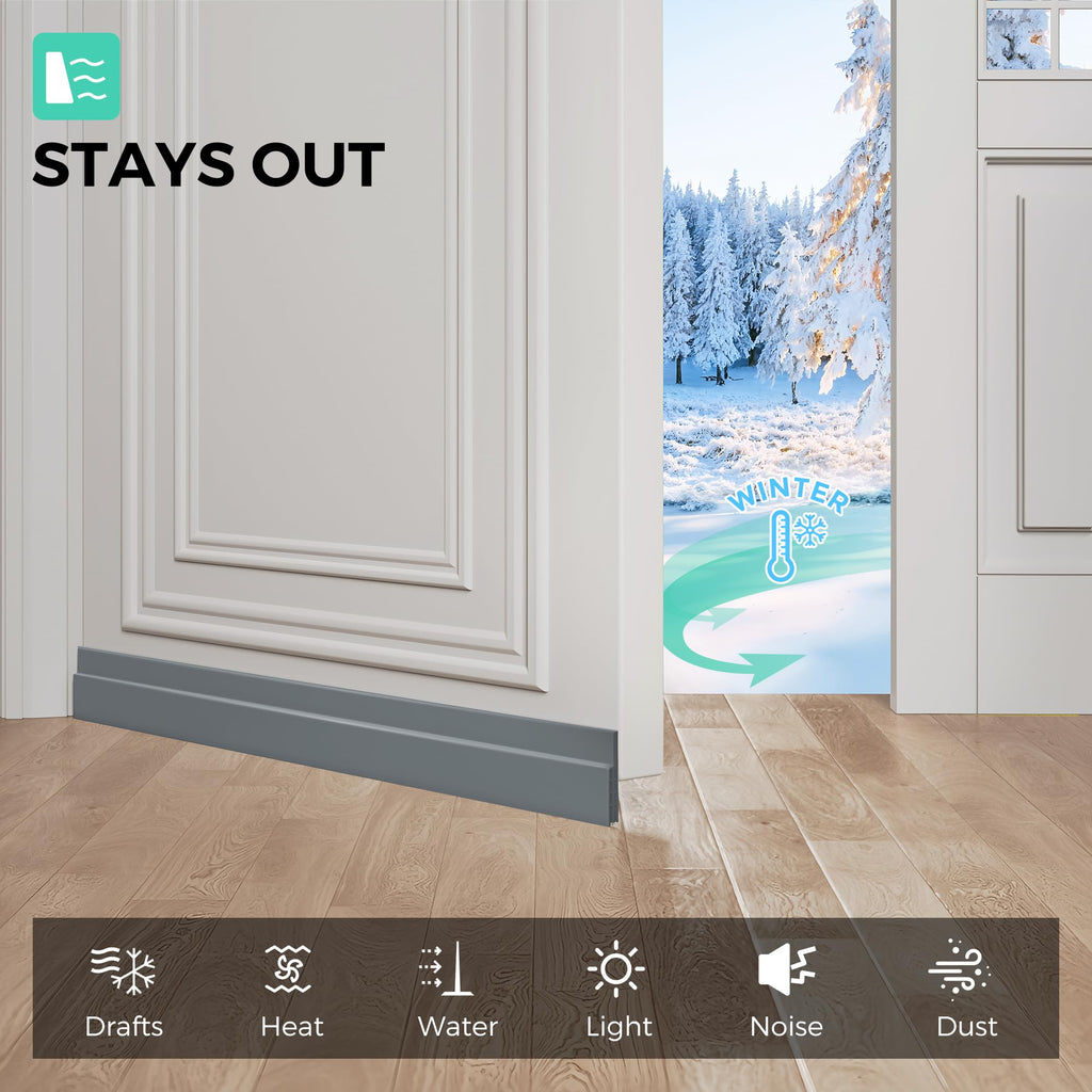 Hojoy Draft Excluder for Doors, Self Adhesive Door Draft Excluder 2 Pack