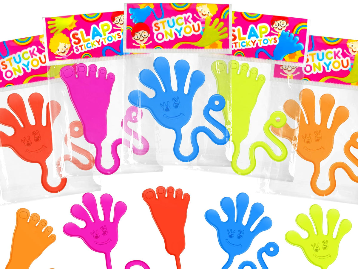 Halloween Party Favors Goodie Bag Stuffer Fillers for Kids (30 PCS), Large Sticky Hands & Feet for Birthday Pinata, Classroom Student Non Candy Treats Prizes Supplies Toys Gifts for Toddler Boys Girls