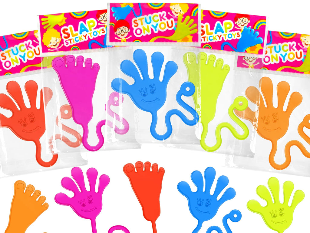 Halloween Party Favors Goodie Bag Stuffer Fillers for Kids (30 PCS), Large Sticky Hands & Feet for Birthday Pinata, Classroom Student Non Candy Treats Prizes Supplies Toys Gifts for Toddler Boys Girls
