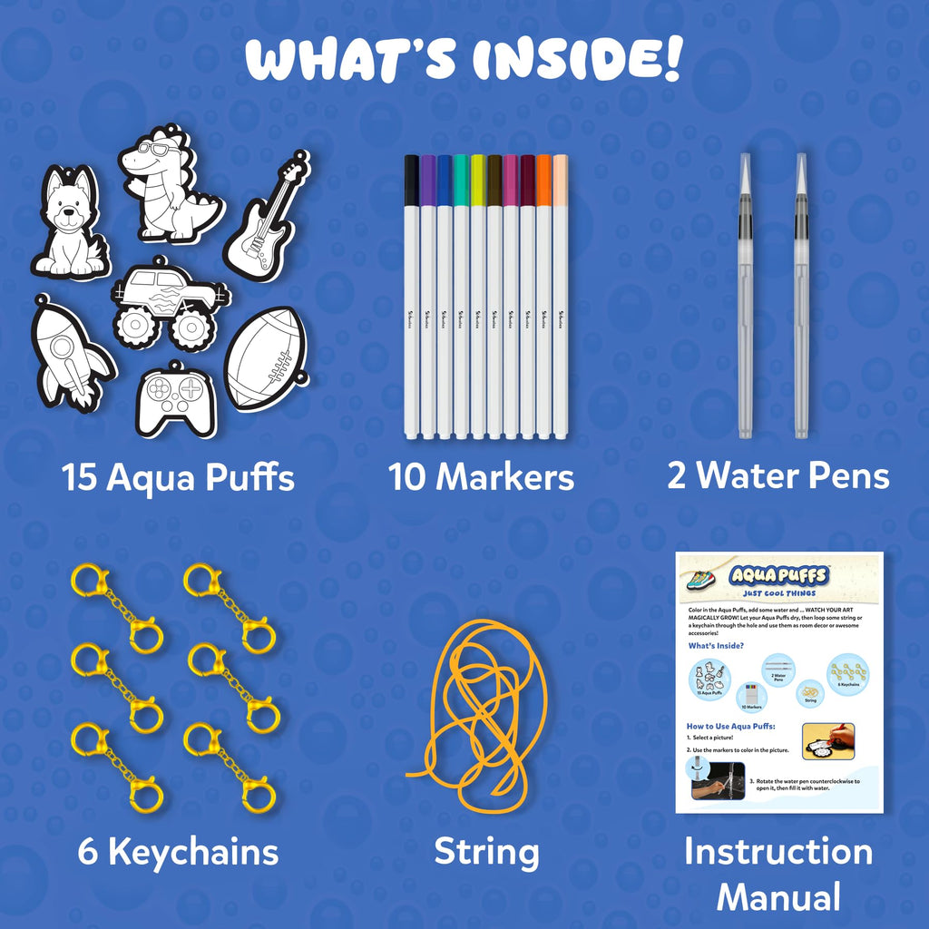 Skillmatics Aqua Puffs Unicorns, Stocking Stuffer for Kids, Paint by Number