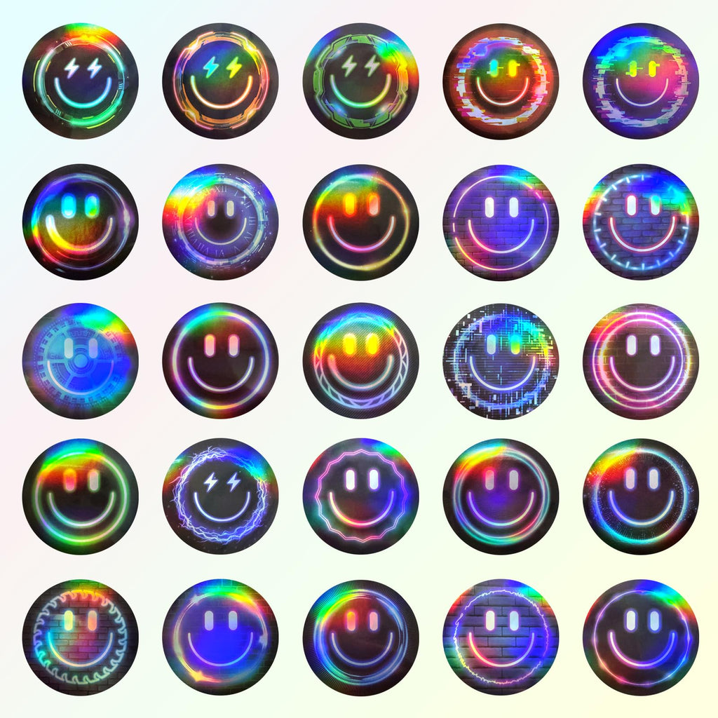 100PCS Smile Neon Stickers