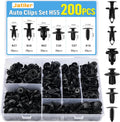 JatilEr 200 Pcs Car Body Trim Clips, H55 Car Panel Clips 6 Sizes