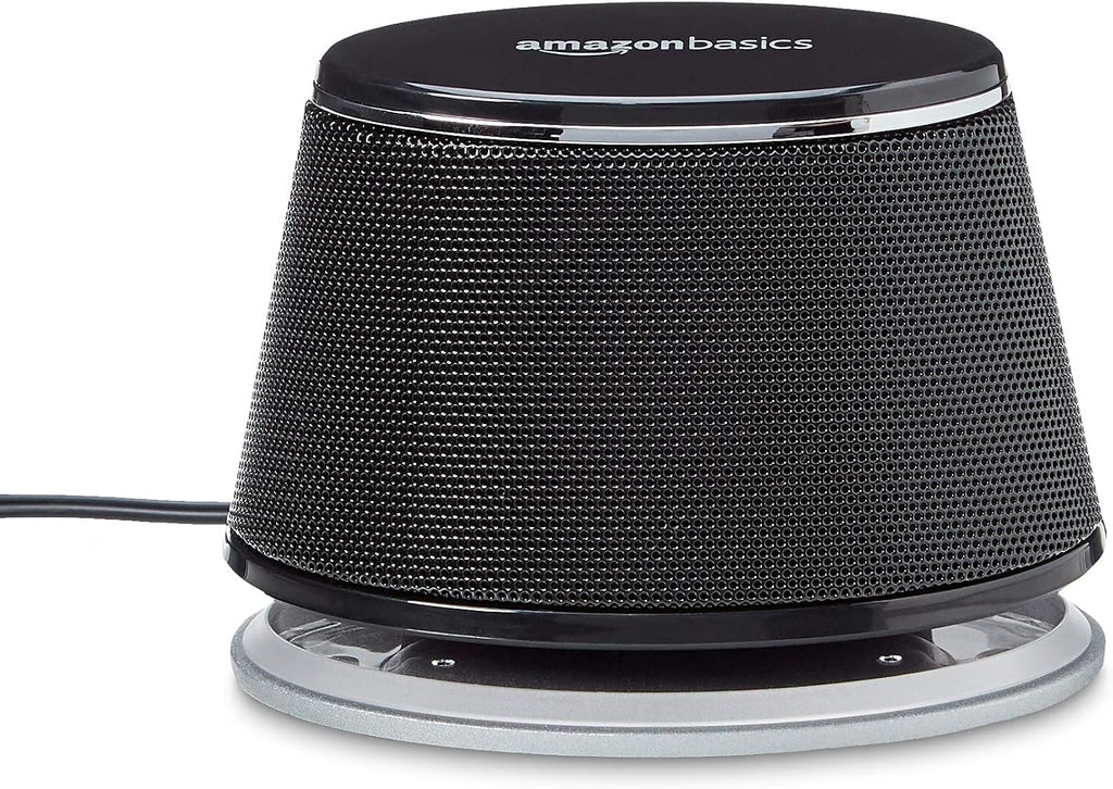 Amazon Basics PC Speakers Stereo 2.0 for Desktop, 3.5mm Input, USB-Powered, Black