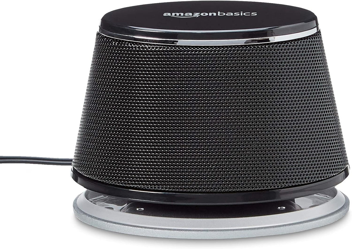 Amazon Basics PC Speakers Stereo 2.0 for Desktop, 3.5mm Input, USB-Powered, Black