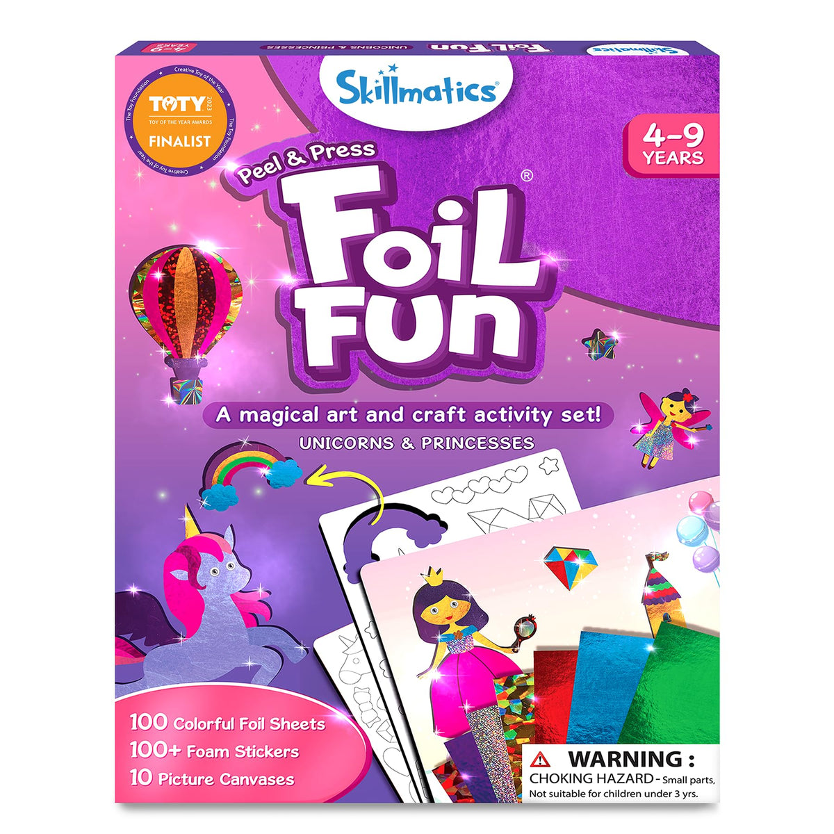Skillmatics Foil Fun Disney Princess, Foil Art & Craft Kit, Christmas Gift