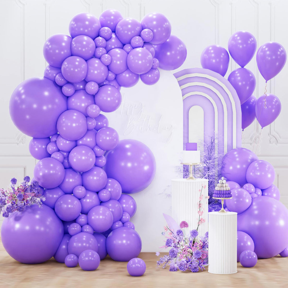 PartyWoo Baby Pink Balloons 152pcs Pastel Pale Light Pink Different Sizes