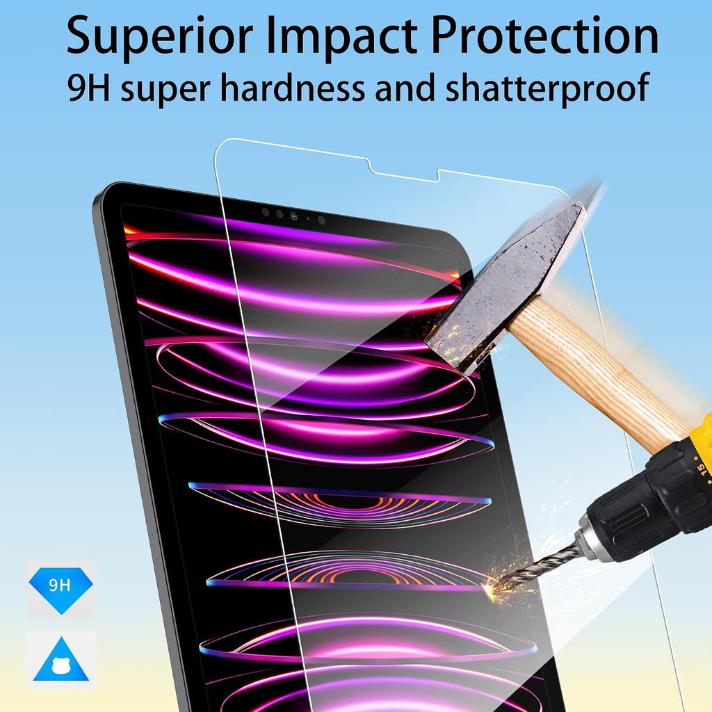 4youquality 2-Pack for iPad Pro 11" & iPad Air 5/4 10.9" Screen Protector