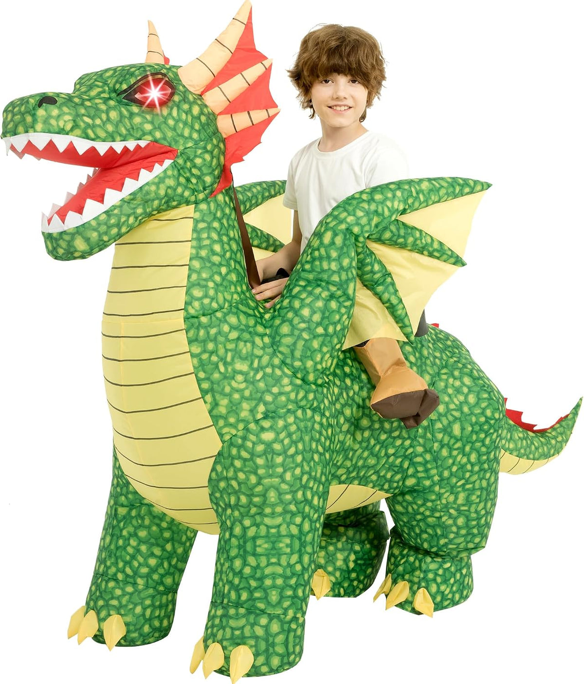 Inflatable Dinosaur Costume for Kids,Blow Up Halloween T Rex Suit