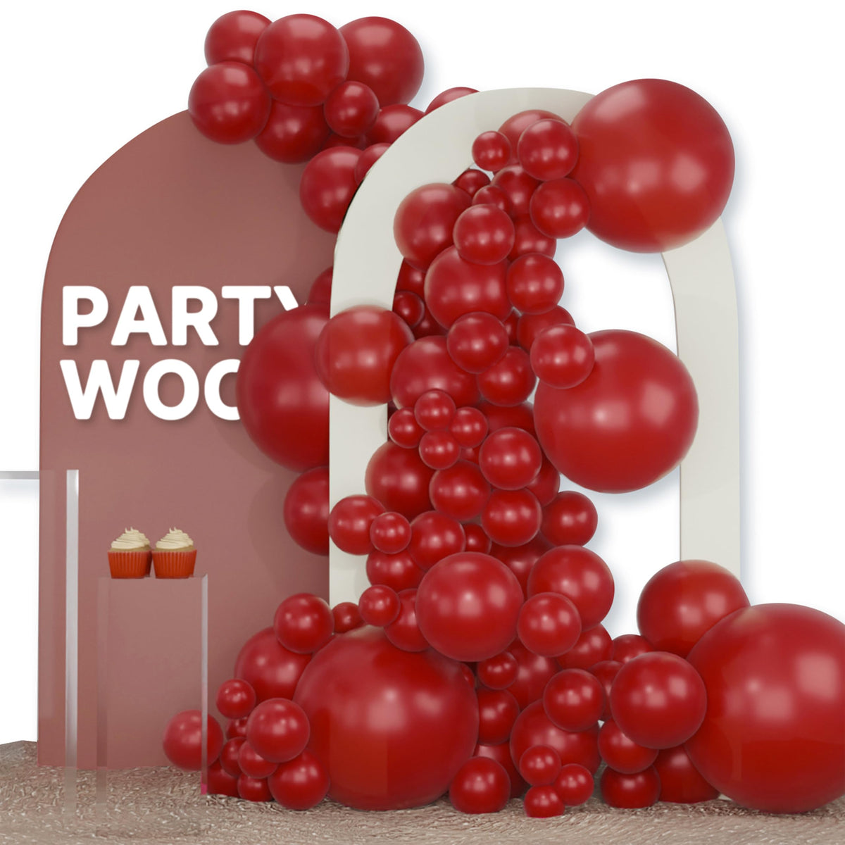 PartyWoo Dark Purple Balloons 120pcs Royal Purple Color Different Sizes