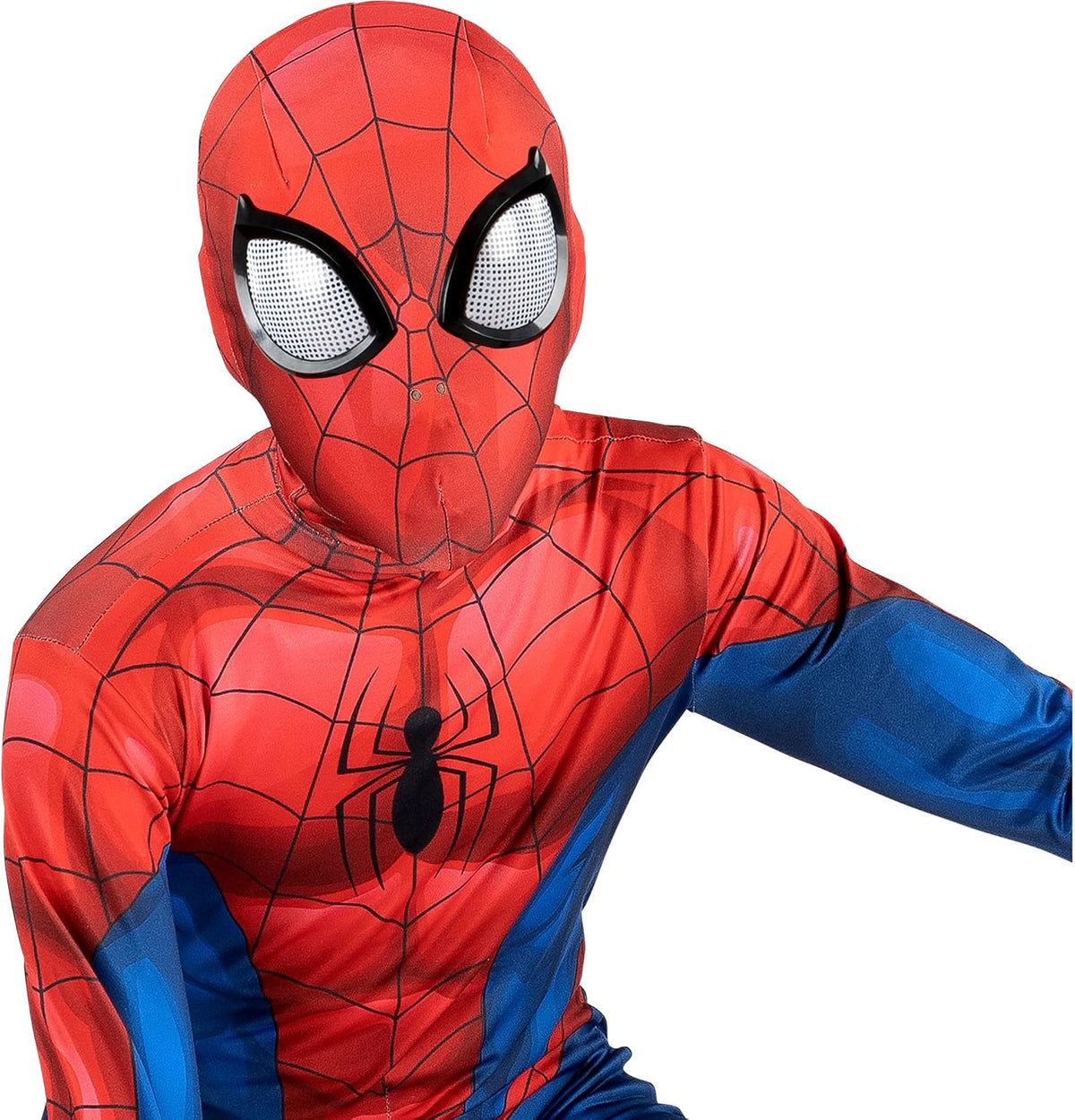 Jazwares MARVEL Official Youth Zentai Halloween Costume Accessory - Deluxe Two-Way Stretch Spandex Mask with Molded Eyes