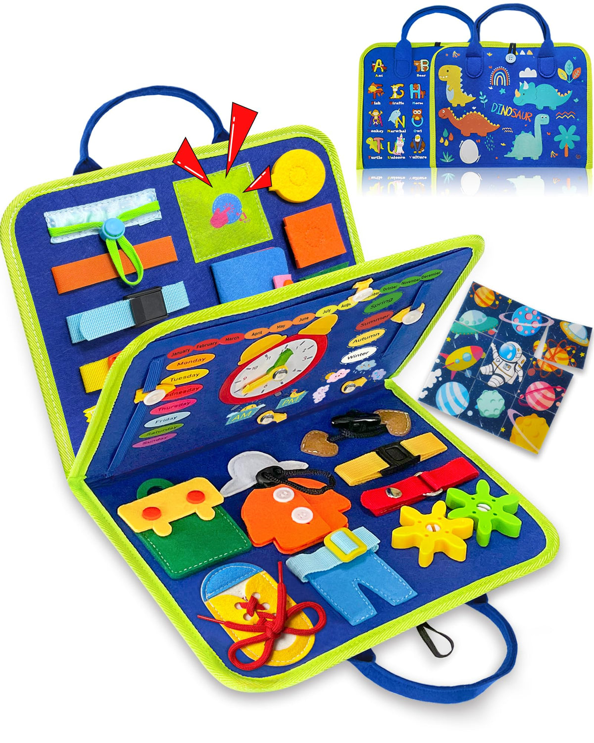 Exorany Busy Board Montessori Toys for Toddler Girl Birthday Gift Busy Book