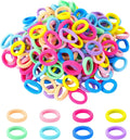Hanyousheng 200 Pcs Baby Hair Bands, Multicolor Toddler Hair Bobbles, Baby Hair Bobbles, Toddler Hair Bands, Seamless Elastic HairBands, BabyHair Ties, for BabyGirls Kids Toddlers