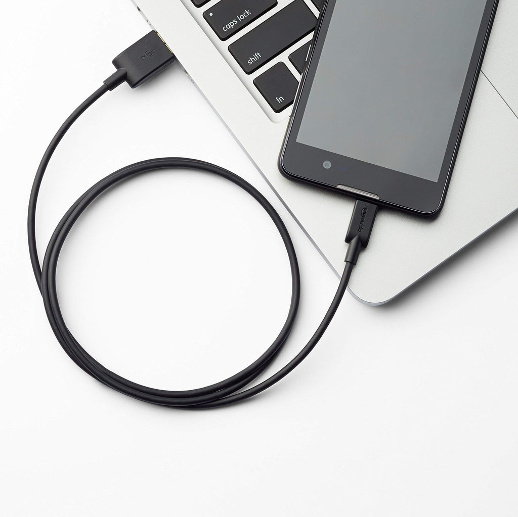 Amazon Basics 5-Pack Micro USB Cable, USB 2.0, 3 m, Black