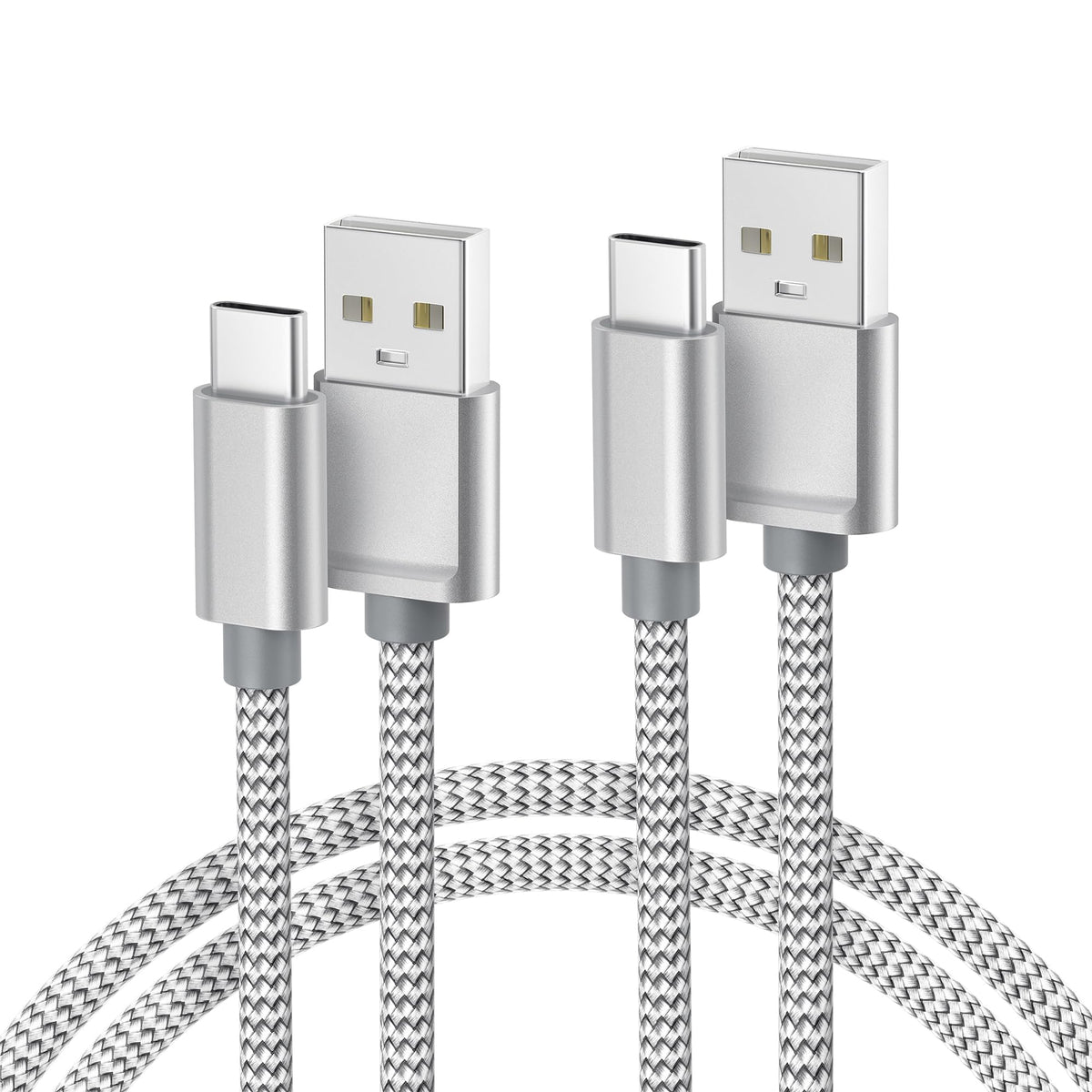 BASESAILOR USB A to USB C Charger Cable 3Pack 0.5/1/2M Black
