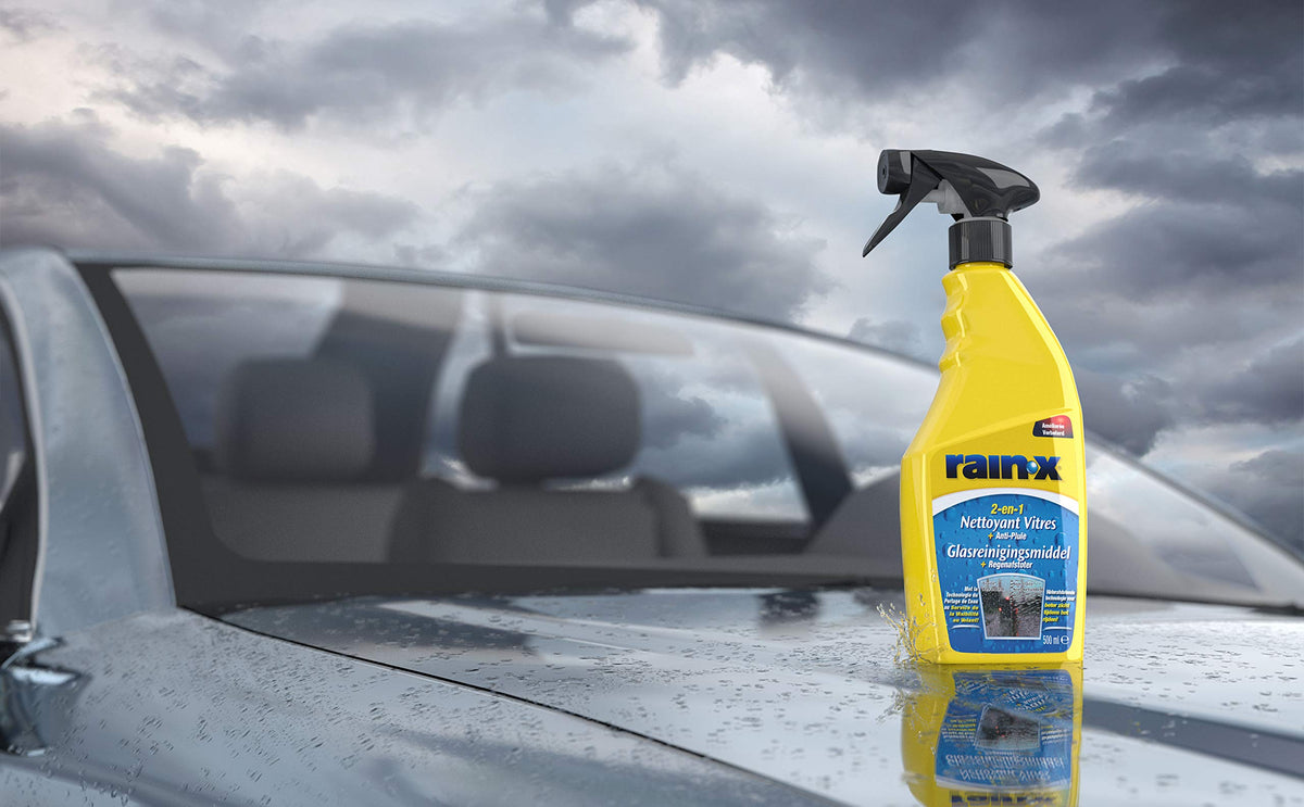 Rain-X 1830048 88197500 2-in-1 Glass Cleaner Plus Rain Repellent 500 ml, blue