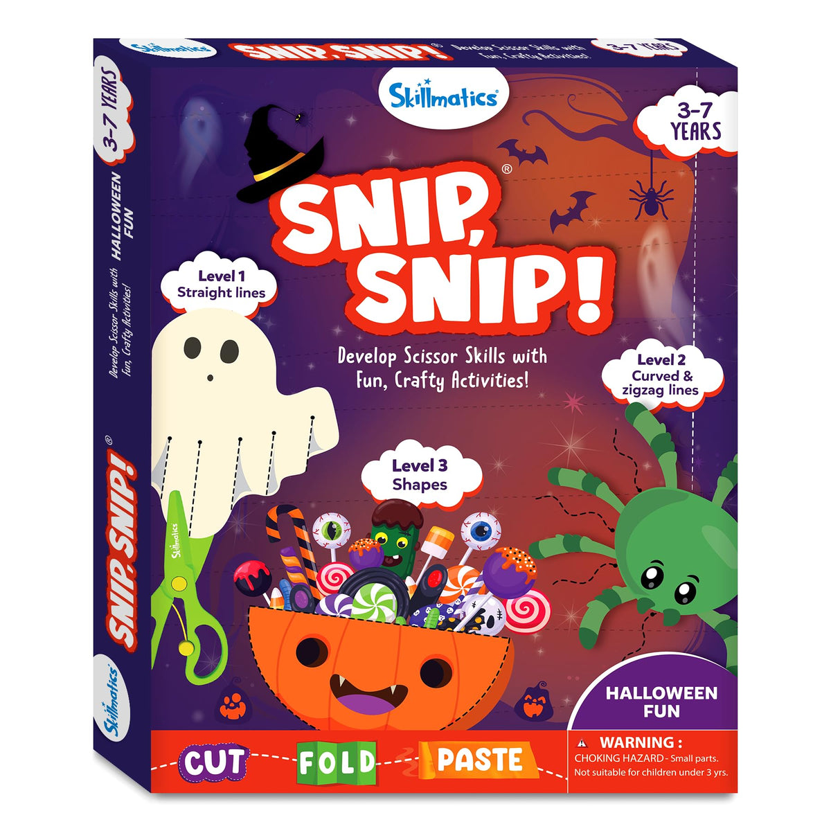 Skillmatics Snip Snip, Scissor Skills, Felt Craft Activity, Christmas Gift