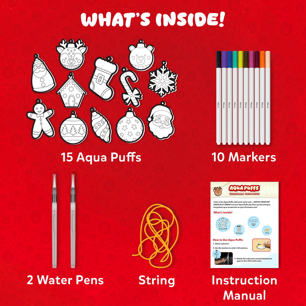 Skillmatics Aqua Puffs Unicorns, Stocking Stuffer for Kids, Paint by Number