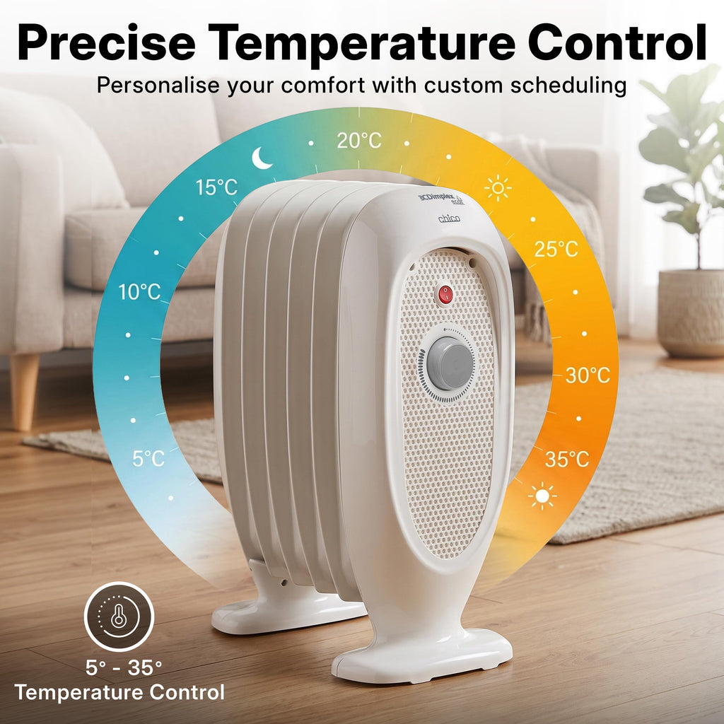 Dimplex ECR20TIE Oil Free Portable Radiator, 2kW Electric Heater, Timer