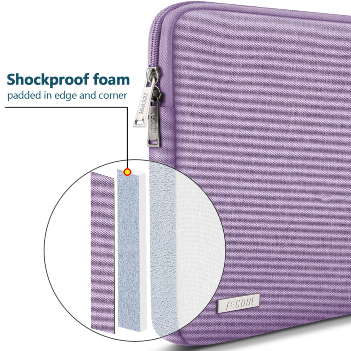 TECOOL 13.3 Inch Laptop Sleeve Protective Laptop Case 13 inch,Teal
