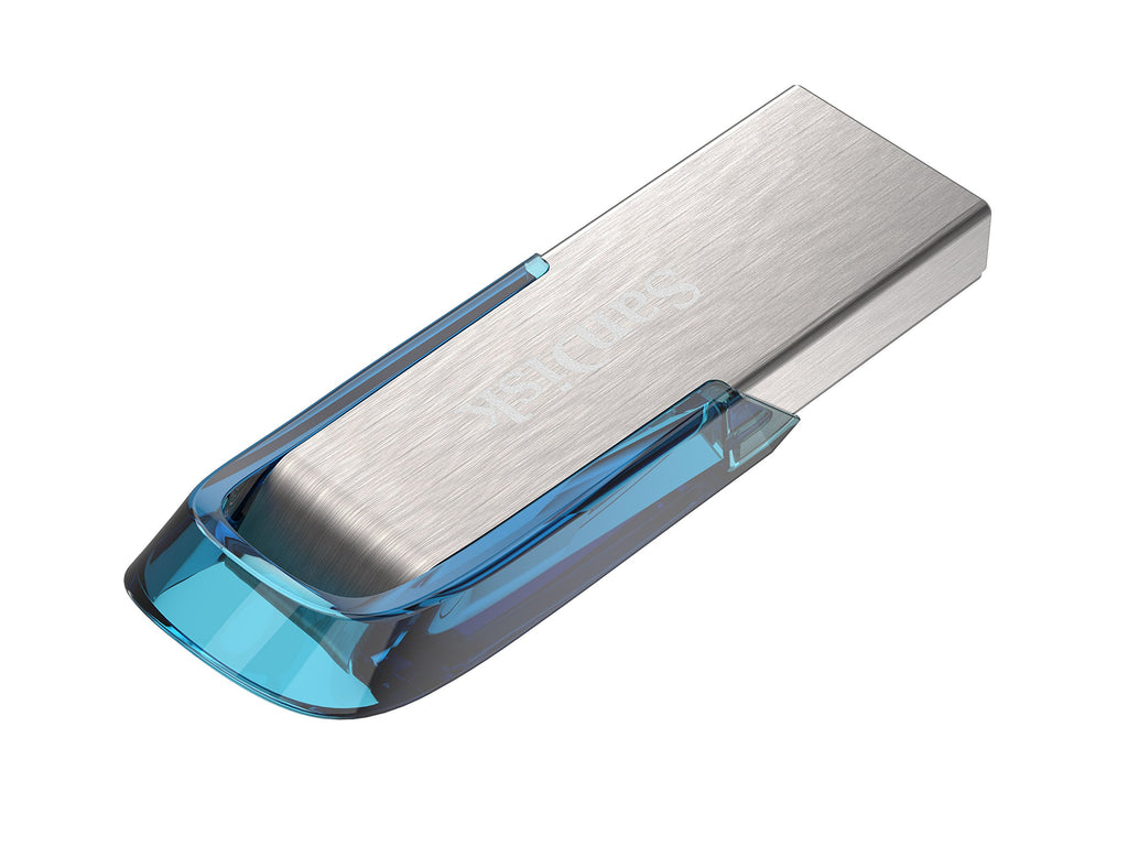 SanDisk 128GB Ultra Flair USB 3.0 Flash Drive USB stick, Memory stick with transfer speeds up to 150 MB/s, Password protection, Durable, Sleek Metal Casing Silver/Black