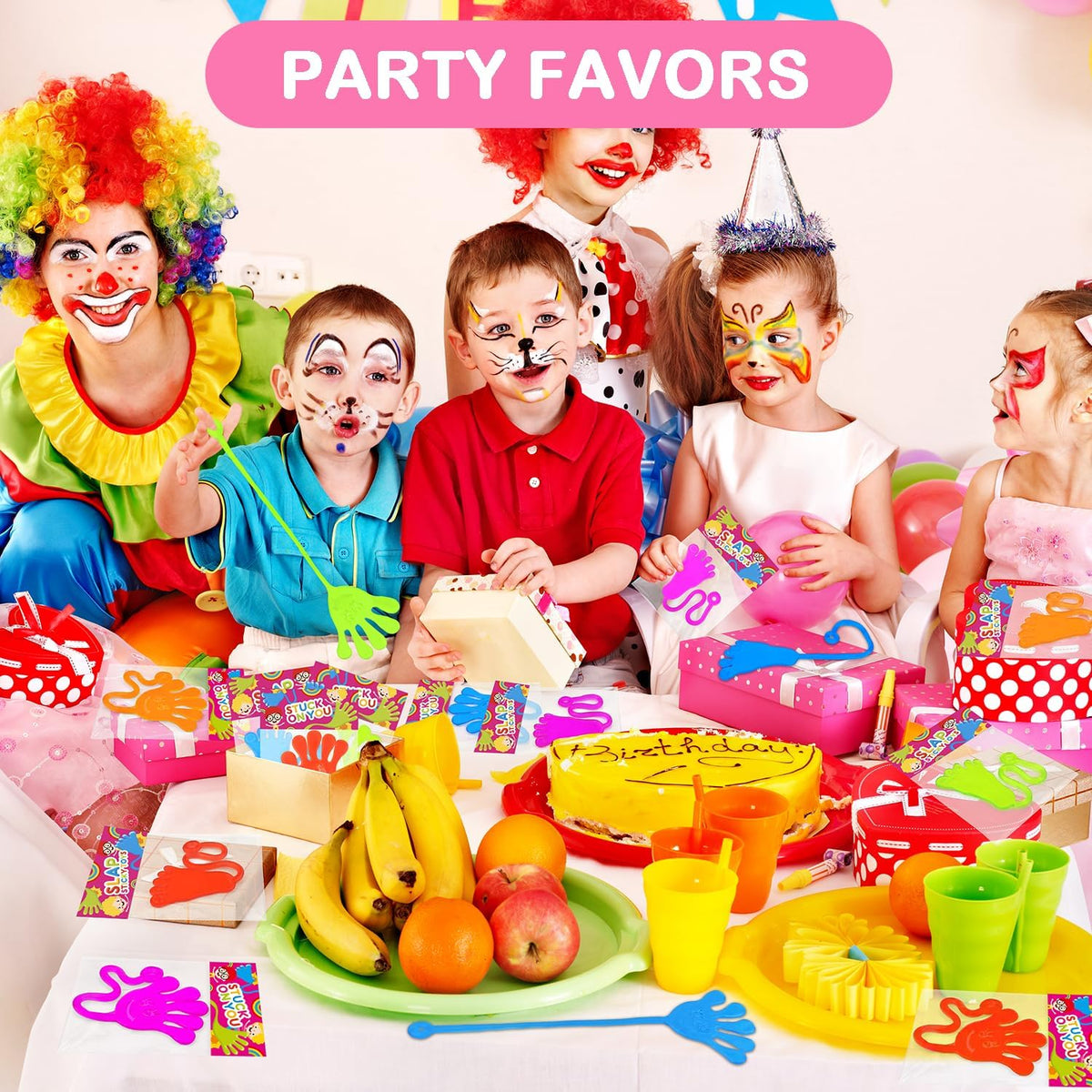 Halloween Party Favors Goodie Bag Stuffer Fillers for Kids (30 PCS), Large Sticky Hands & Feet for Birthday Pinata, Classroom Student Non Candy Treats Prizes Supplies Toys Gifts for Toddler Boys Girls