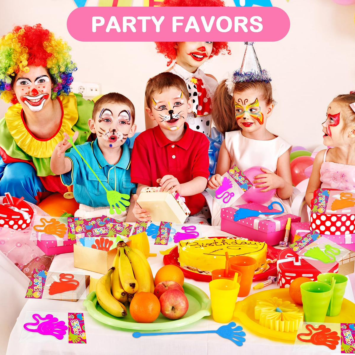 Halloween Party Favors Goodie Bag Stuffer Fillers for Kids (30 PCS), Large Sticky Hands & Feet for Birthday Pinata, Classroom Student Non Candy Treats Prizes Supplies Toys Gifts for Toddler Boys Girls