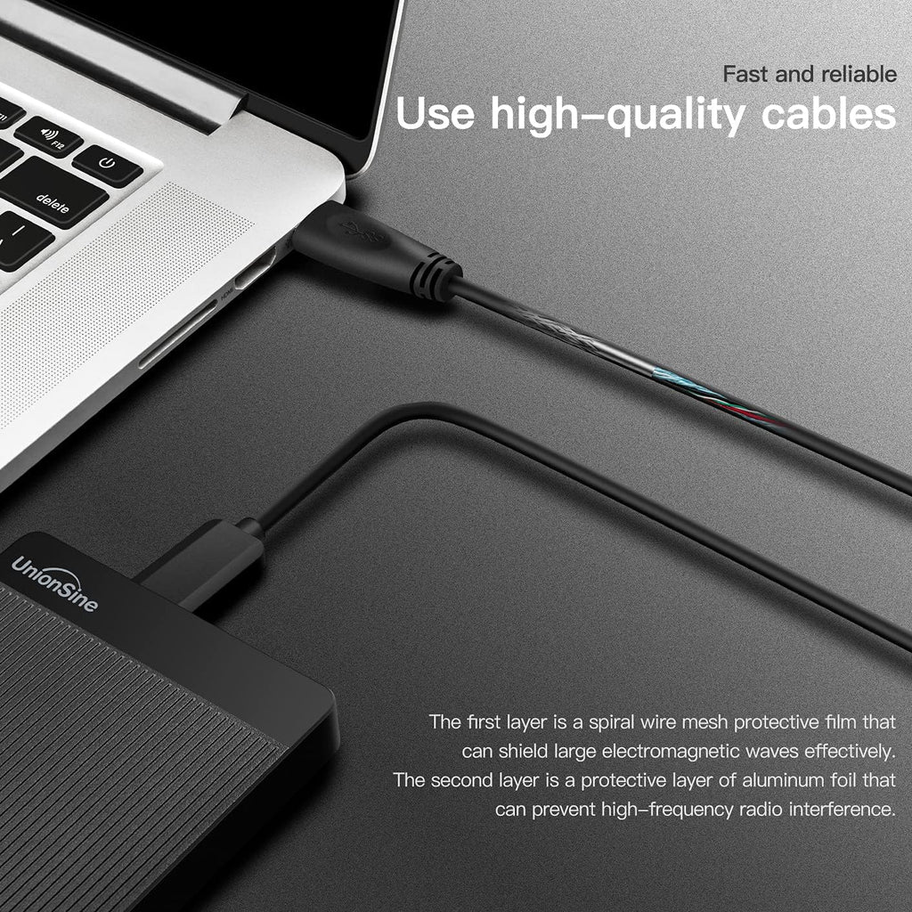UnionSine External Hard Drive 1TB Ultra Slim Portable Hard Drive USB 3.0 HDD Storage Compatible for PC,Mac, Laptop, Xbox, Xbox one, PS4(Blue) HD2510