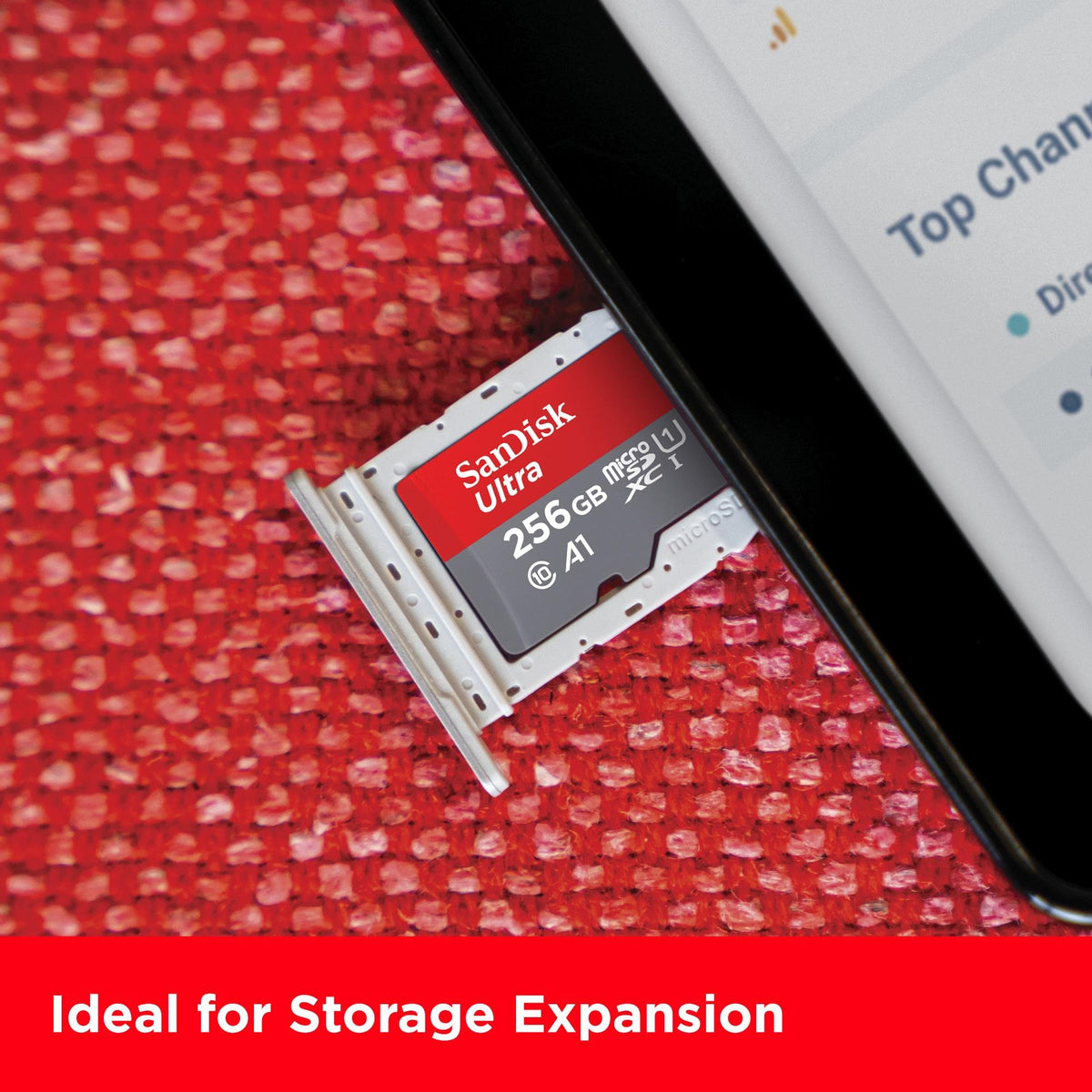SanDisk 128GB Ultra microSDXC card + SD adapter, Memory card Full HD, up to 140 MB/s, For smartphones and Tablets, with A1 App Performance, UHS-I, Class 10, U1