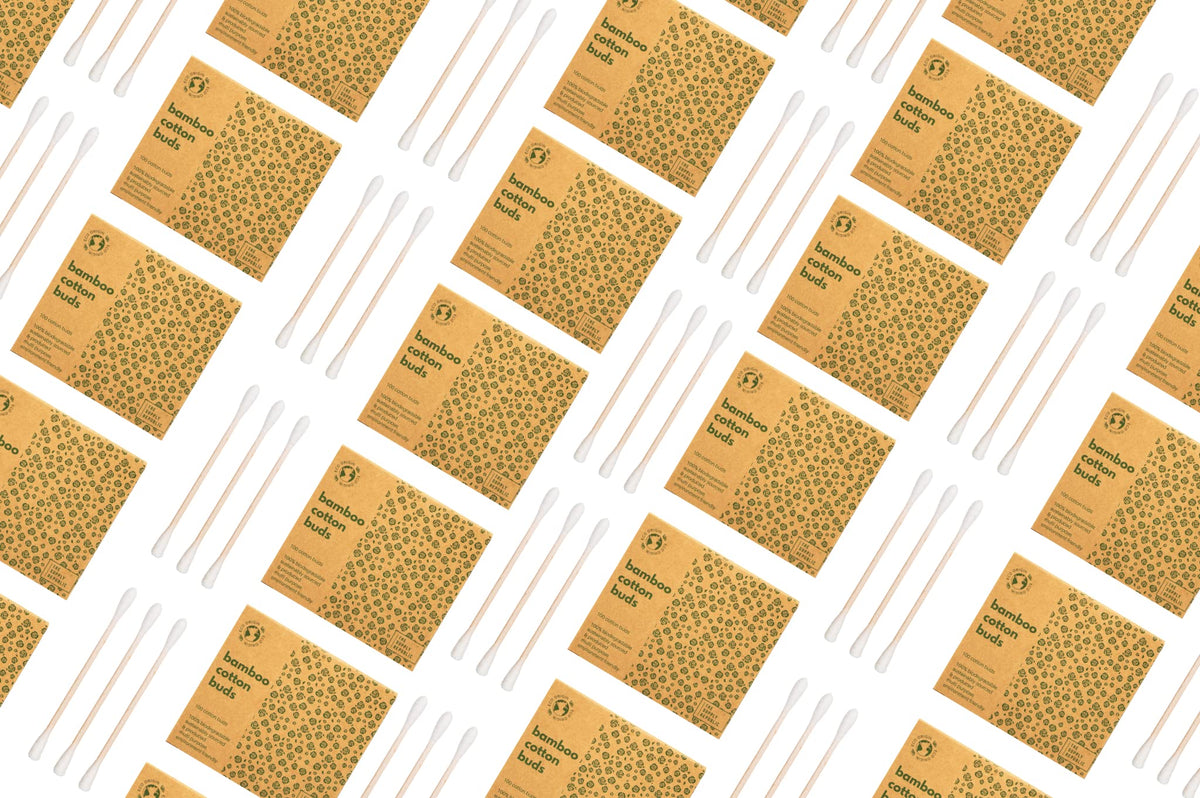 400 Bamboo Cotton Buds |100% Eco-Friendly Biodegradable | Cotton Wool Buds | Compostable Bamboo Earbuds | Recycled Plastic Free Packaging | Cotton Buds Bamboo | Cotton Ear Buds | 400 x Ear Buds Cotton
