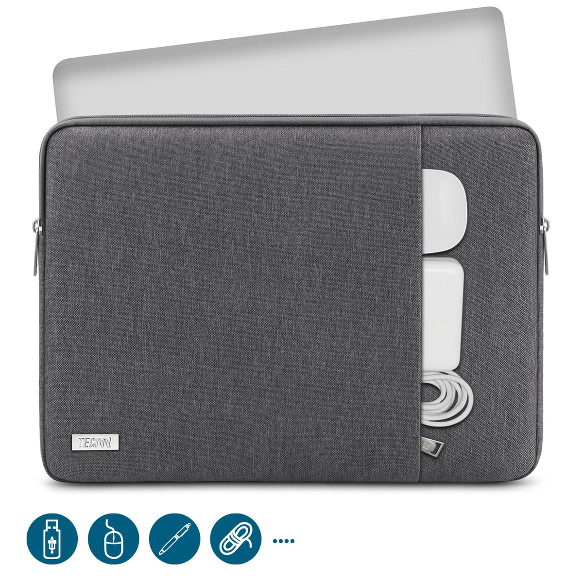 TECOOL 13.3 Inch Laptop Sleeve Protective Laptop Case 13 inch,Teal