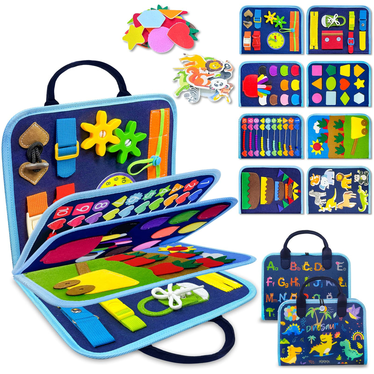 Exorany Busy Board Montessori Toys for Toddler Girl Birthday Gift Busy Book