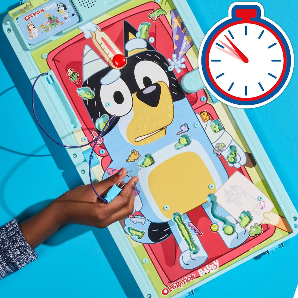 Operation Bluey Edition Board Game for Kids – Electronic Talking Game with All-in-1 Carrying Case – 2 Ways to Play – 1+ Players – 10 Mins. – Ages 6+ (Amazon Exclusive)