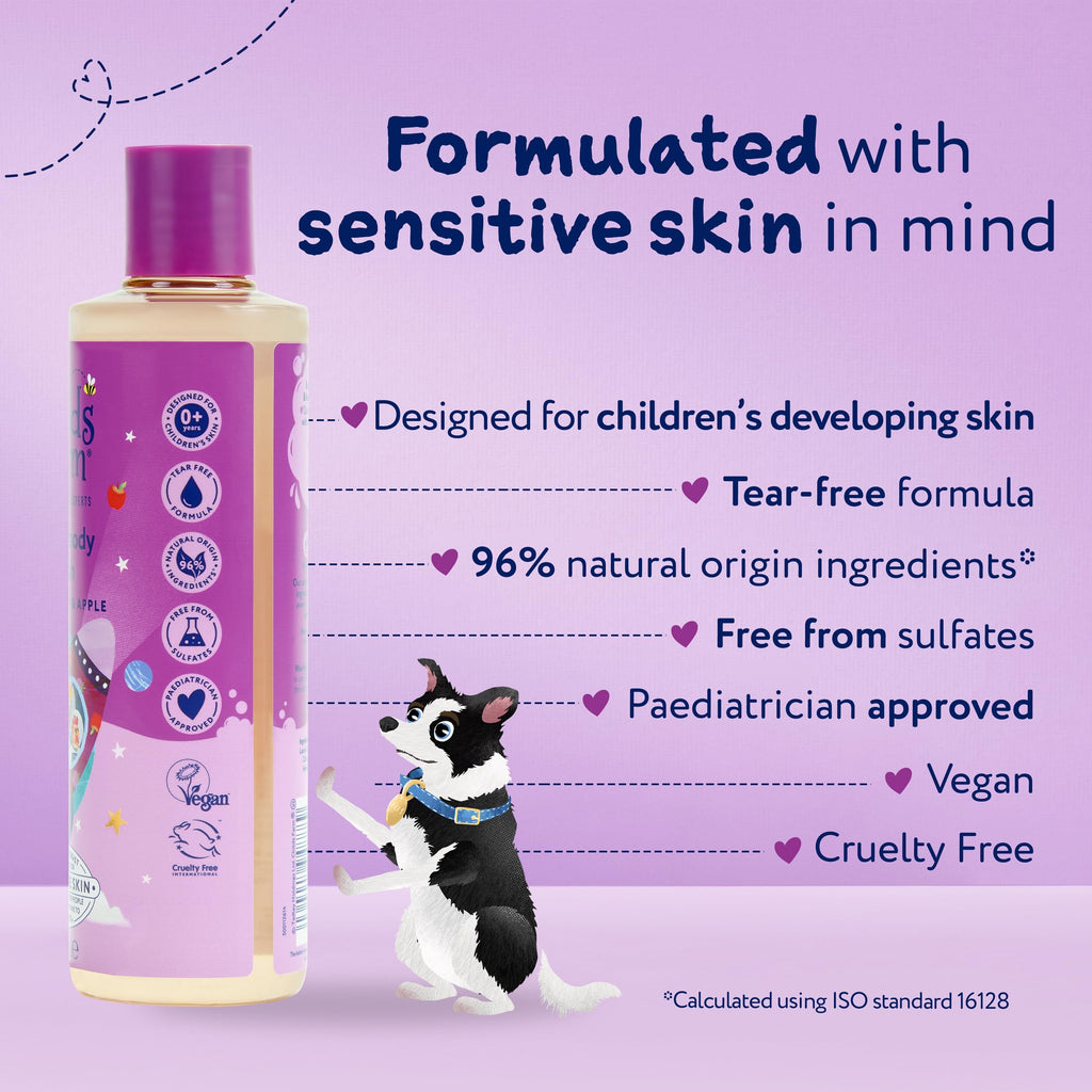 Childs Farm Kids Hair & Body Wash, Sweet Orange | Tear-free, Gently Cleanses | Suitable for Dry, Sensitive Skin, 250ml