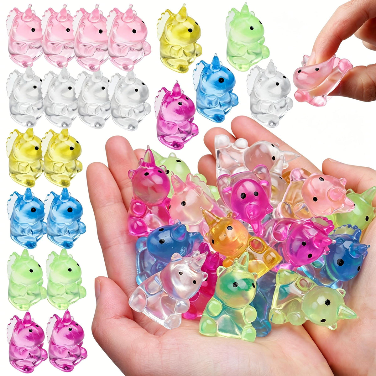 Sensory Toys 24 Pcs Cube Squishy Fidget Stress Toys for Adults Kids