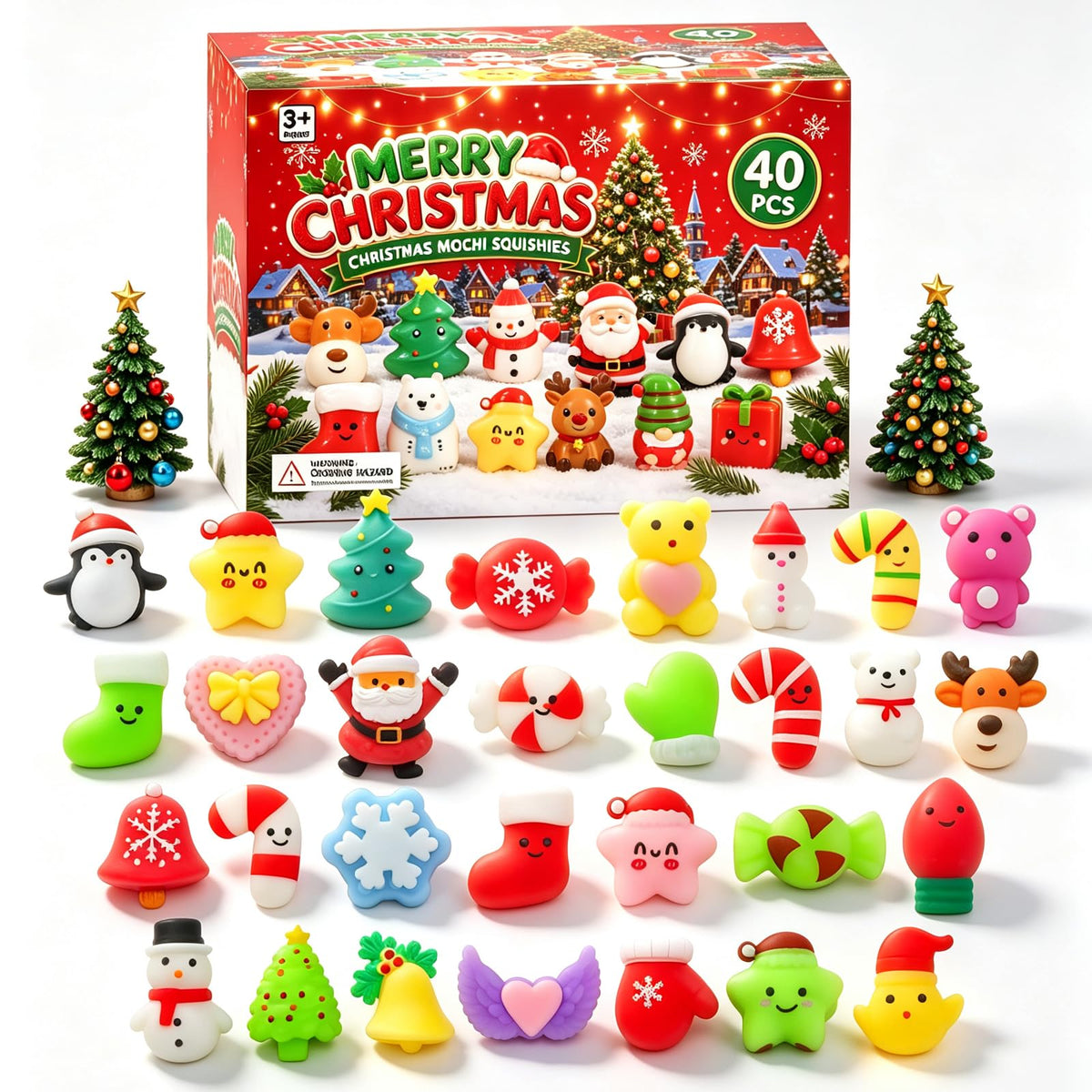 80 Pcs Party Favors for Kids 4-8, Kawaii Squishies Mochi Squishy Toys Bulk