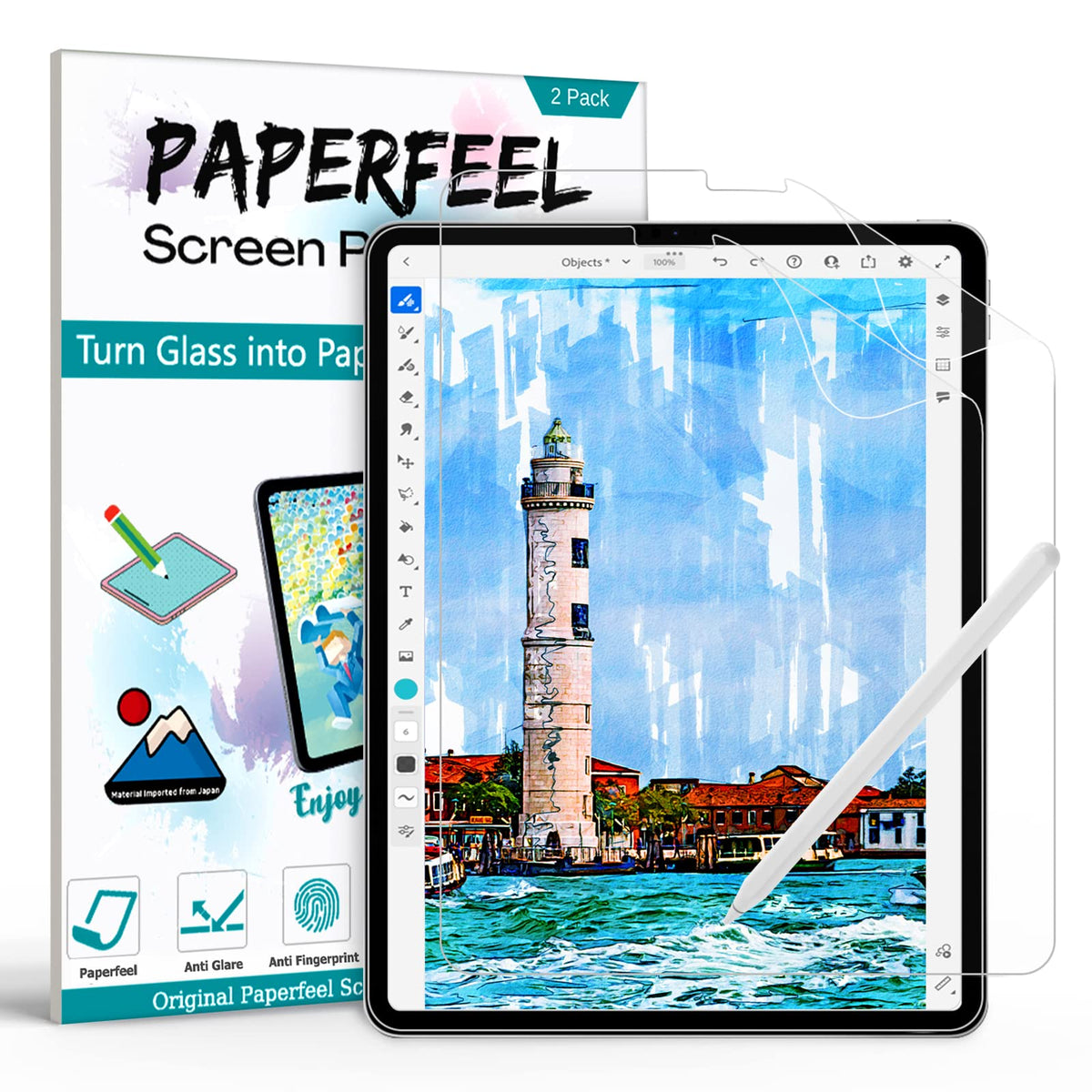 PAPERFEEL 2 Pack Screen Protector for iPad A16 11th 10th Gen 2025 2022