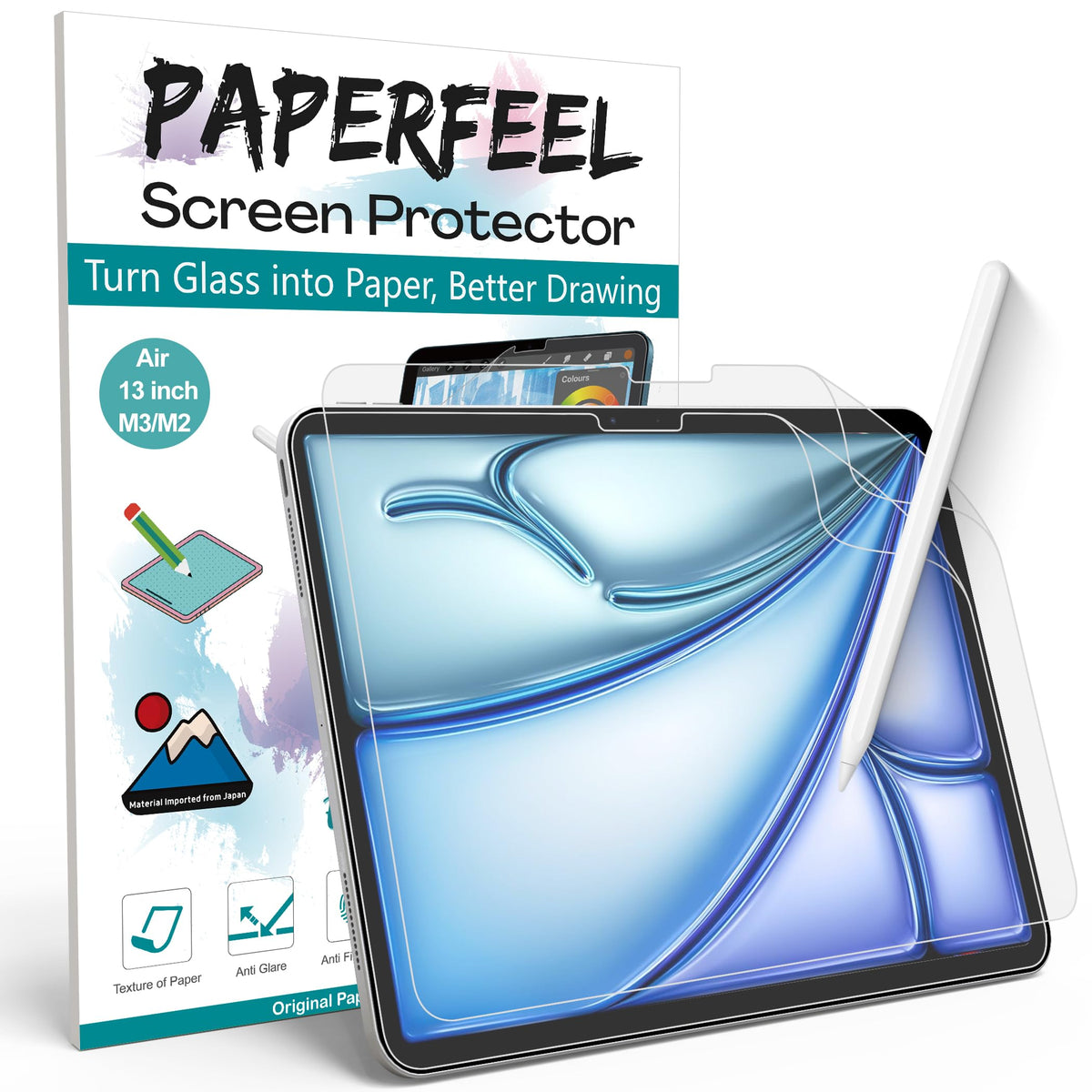 PAPERFEEL 2 Pack Screen Protector for iPad A16 11th 10th Gen 2025 2022