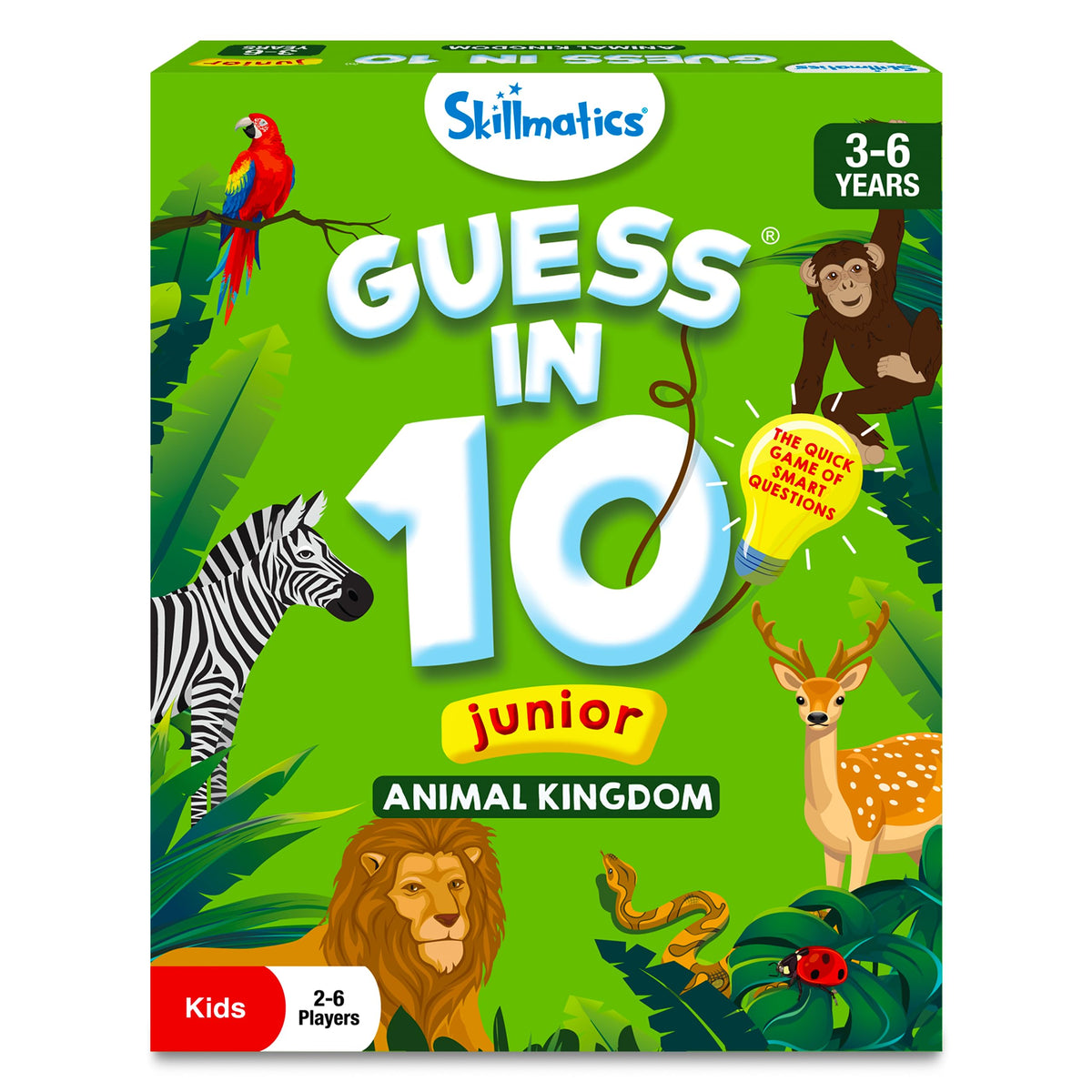 Skillmatics Guess in 10 Game, National Geographic Animals, Stocking Stuffer
