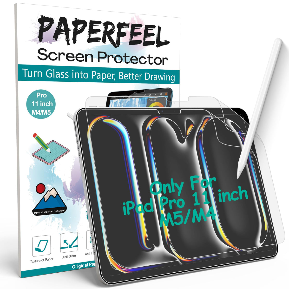 PAPERFEEL 2 Pack Screen Protector for iPad A16 11th 10th Gen 2025 2022