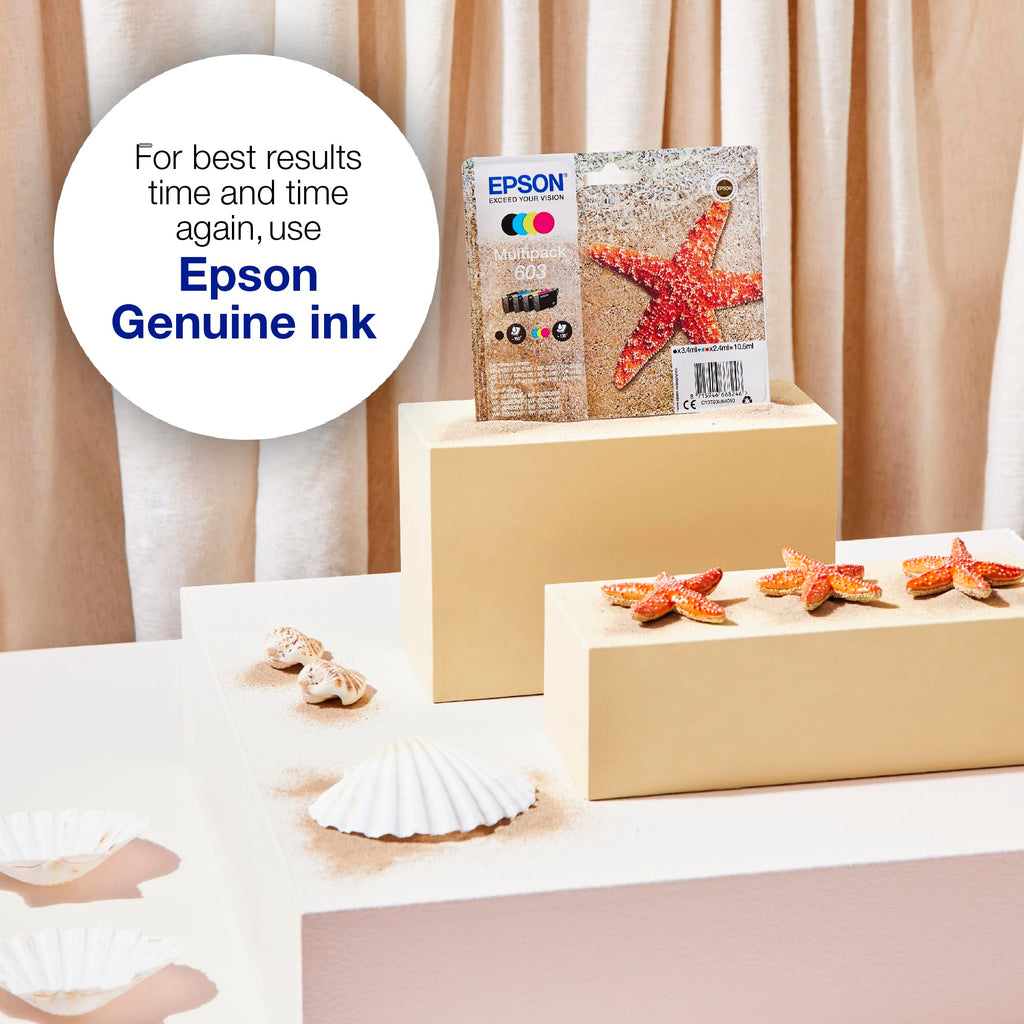 Epson 603 Starfish Genuine , 4-Colours Multipack Ink Cartridges