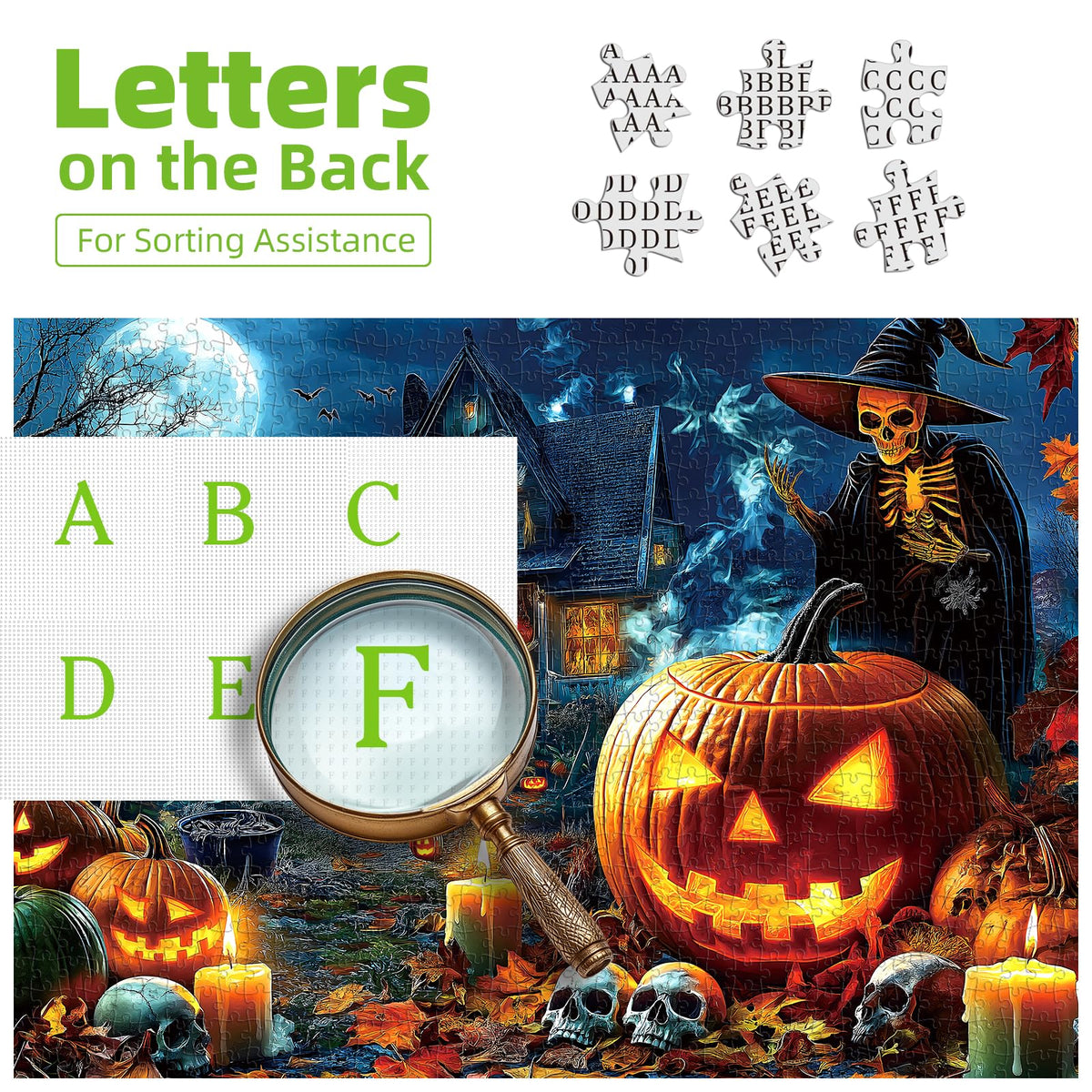 Blueforest Halloween Haunted Mansion Puzzles for Adults 1000 Pieces