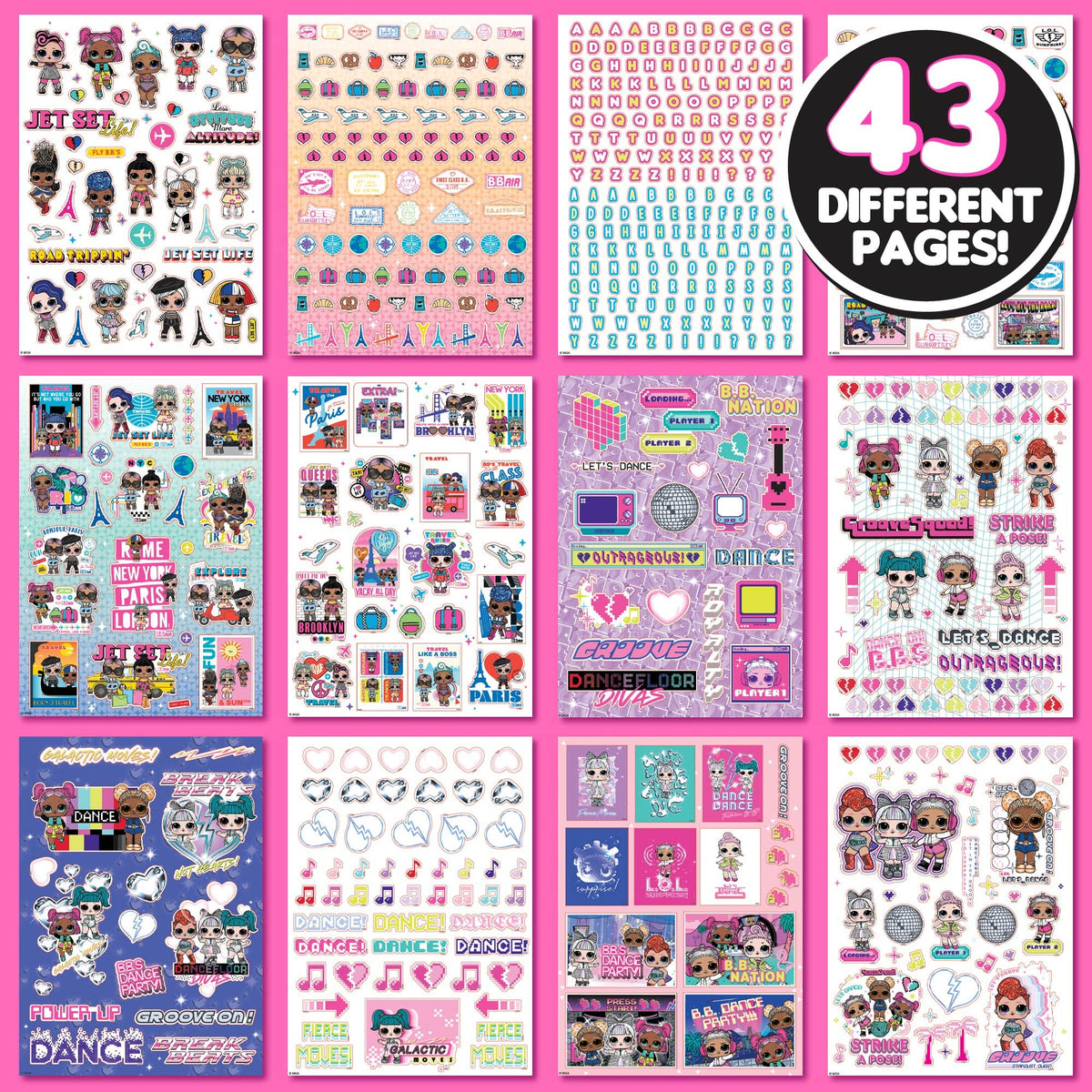 Horizon Group USA Sticker Book, Hello Kitty and Friends, 1500+ Stickers