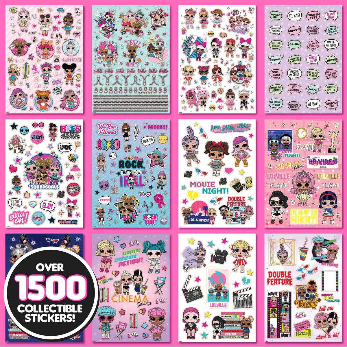 Horizon Group USA Sticker Book, Hello Kitty and Friends, 1500+ Stickers