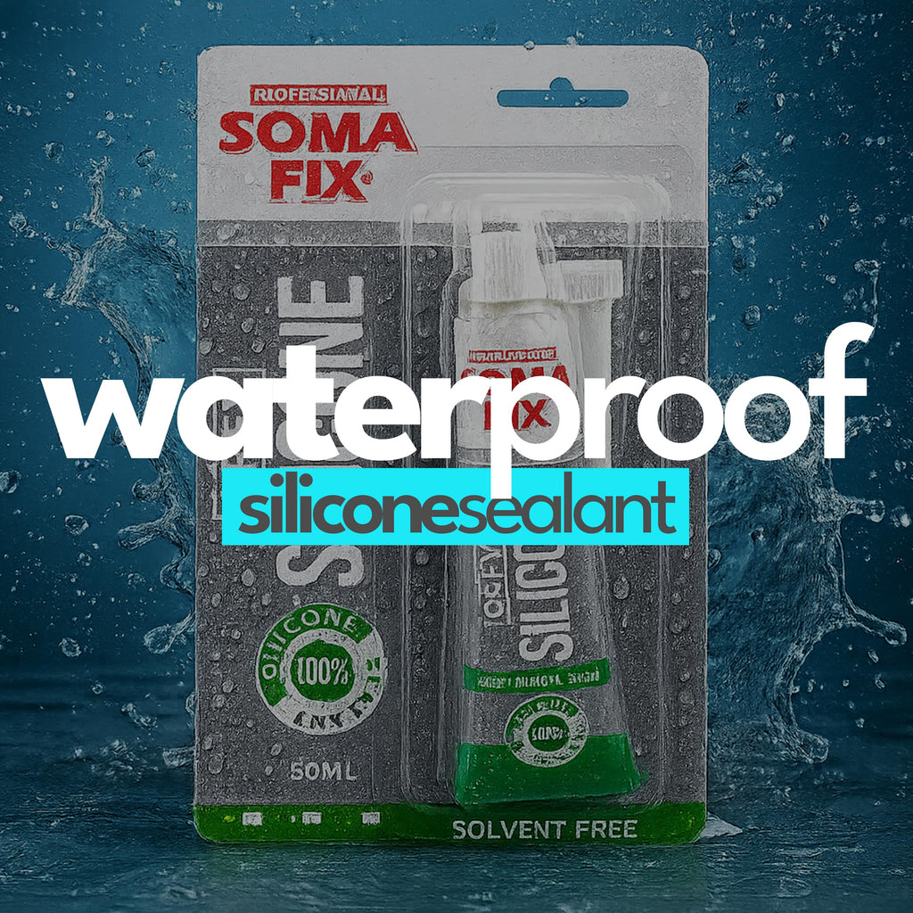 Brown Silicone Sealant, Waterproof & Flexible Sealant and Adhesive - 280ml